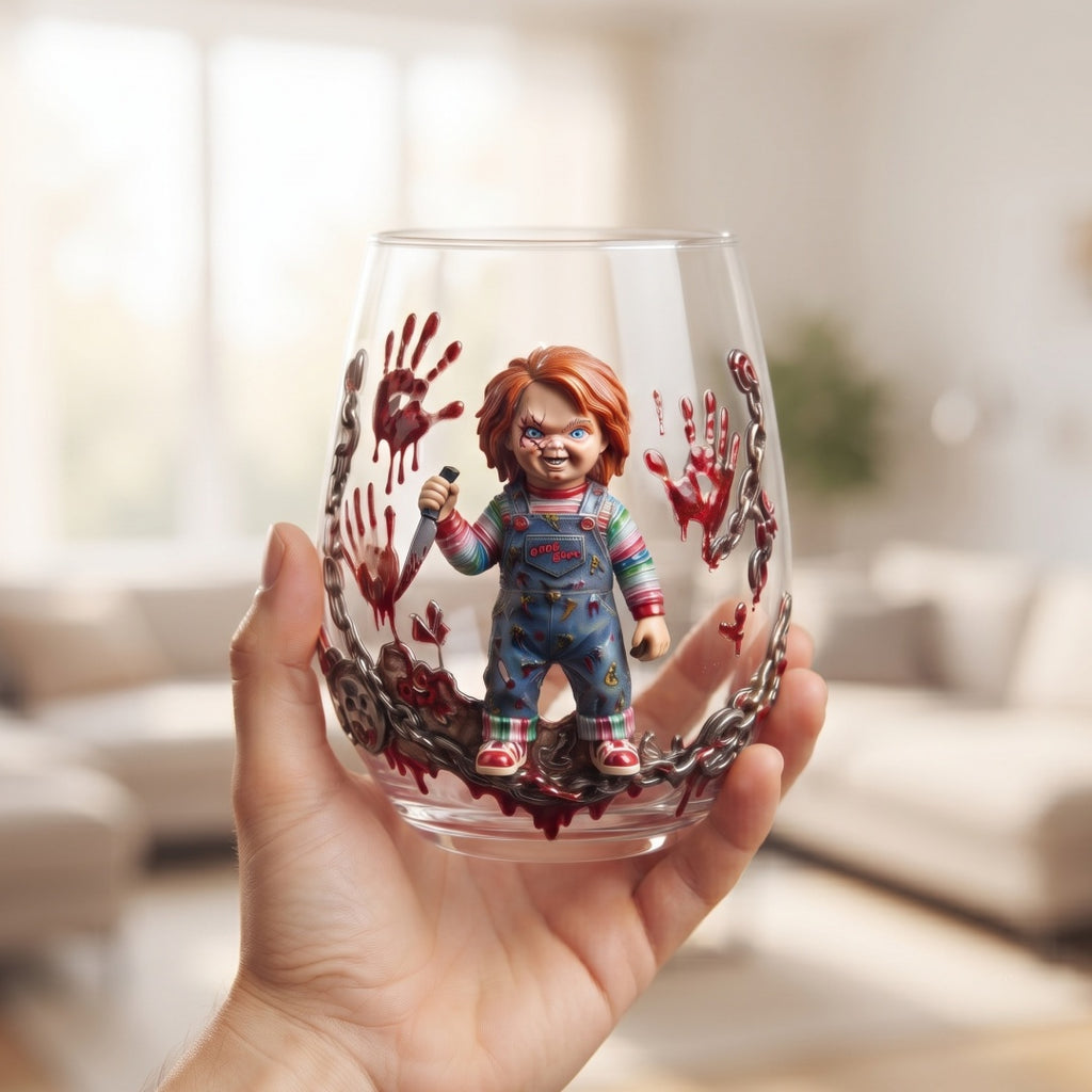 🔪Good Guys Chucky Collectible Glass Cup—Limited Halloween Early Bird Price🎃