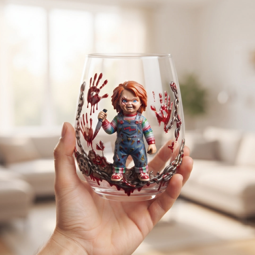 🔪Good Guys Chucky Collectible Glass Cup—Limited Halloween Early Bird Price🎃