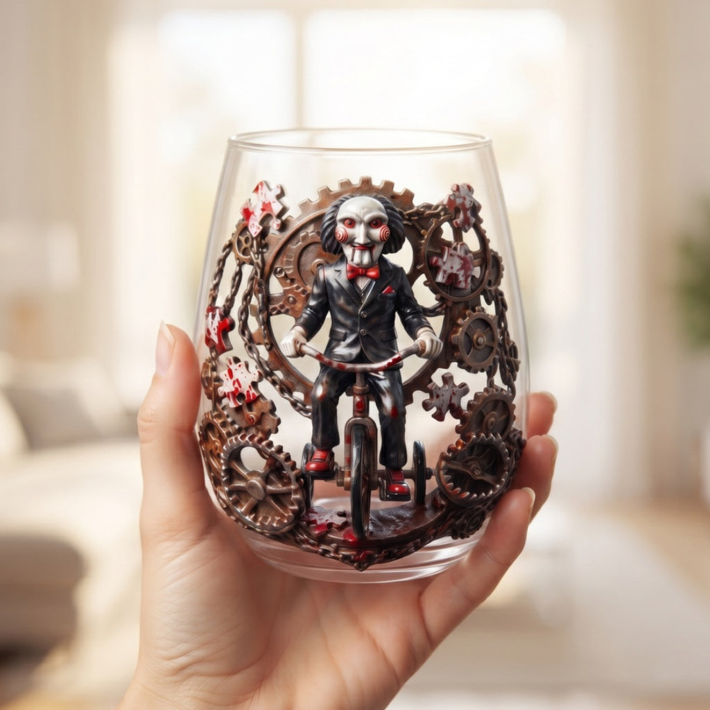 🧩SAW Billy Collectible Glass Cup—Limited Halloween Early Bird Price🎃