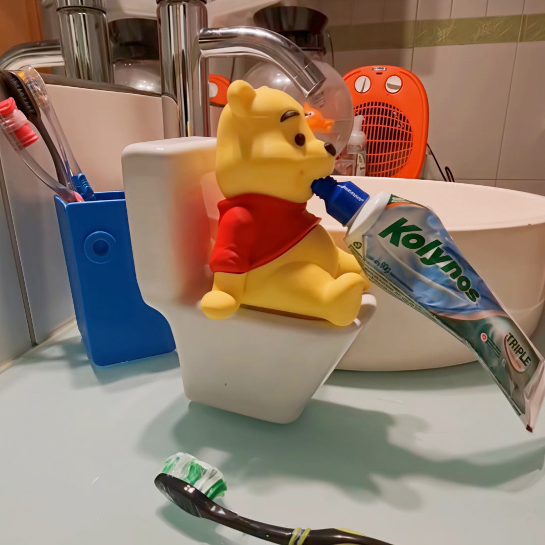The Pooh Funny Toilet Toothpaste Squeezer