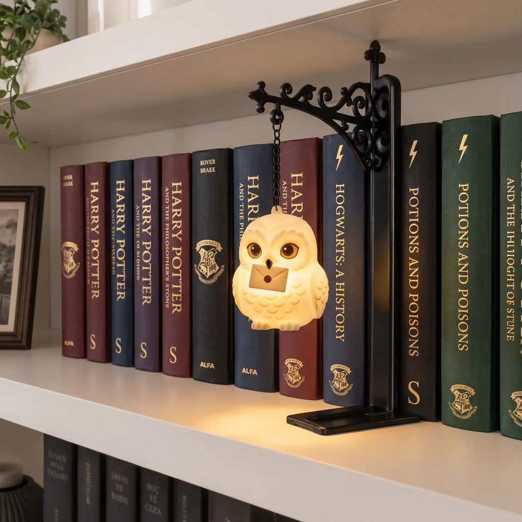 🦉 Magical Hogwarts Owl Messenger Light Bookend