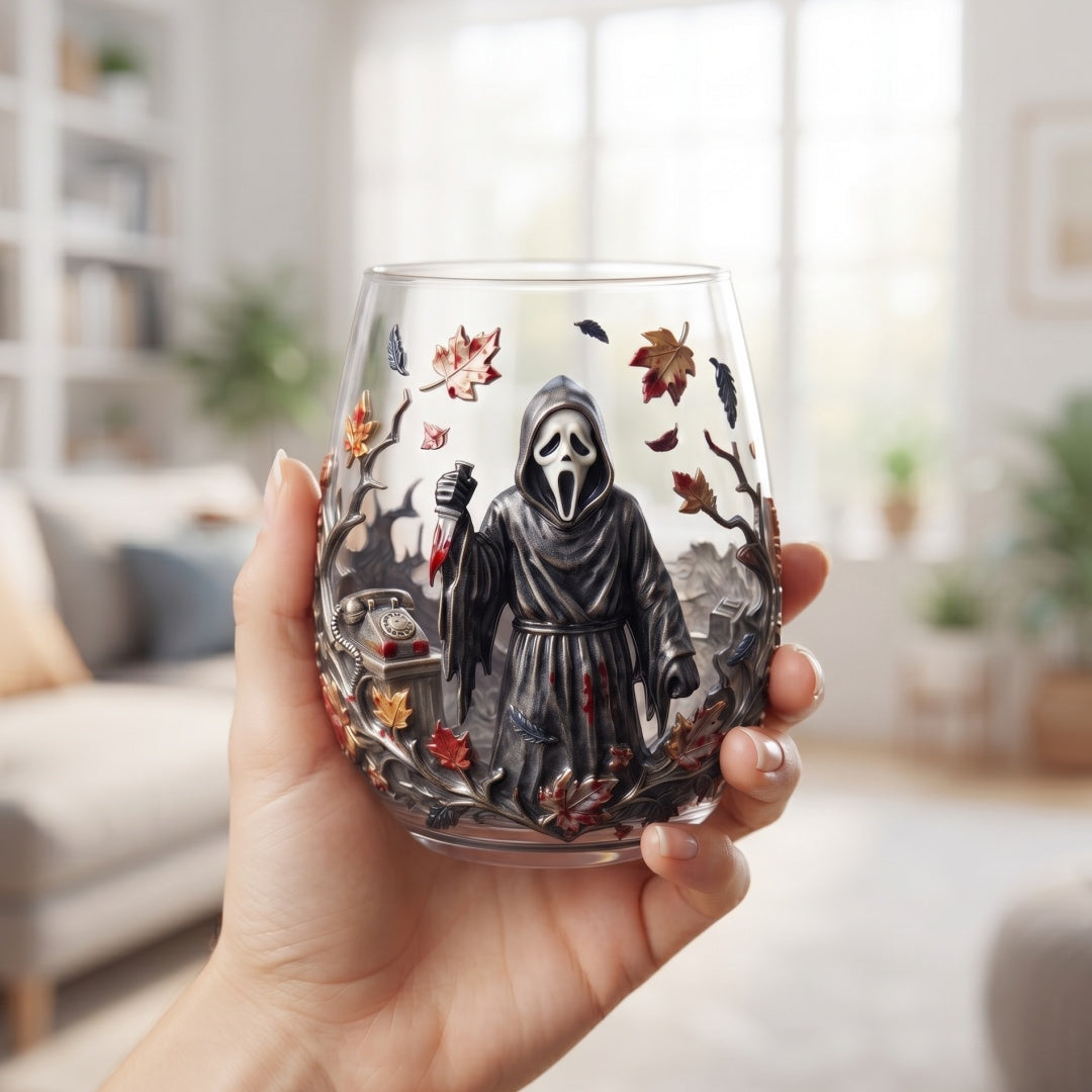 🔪Scream Ghostface Collectible Glass Cup—Limited Halloween Early Bird Price🎃