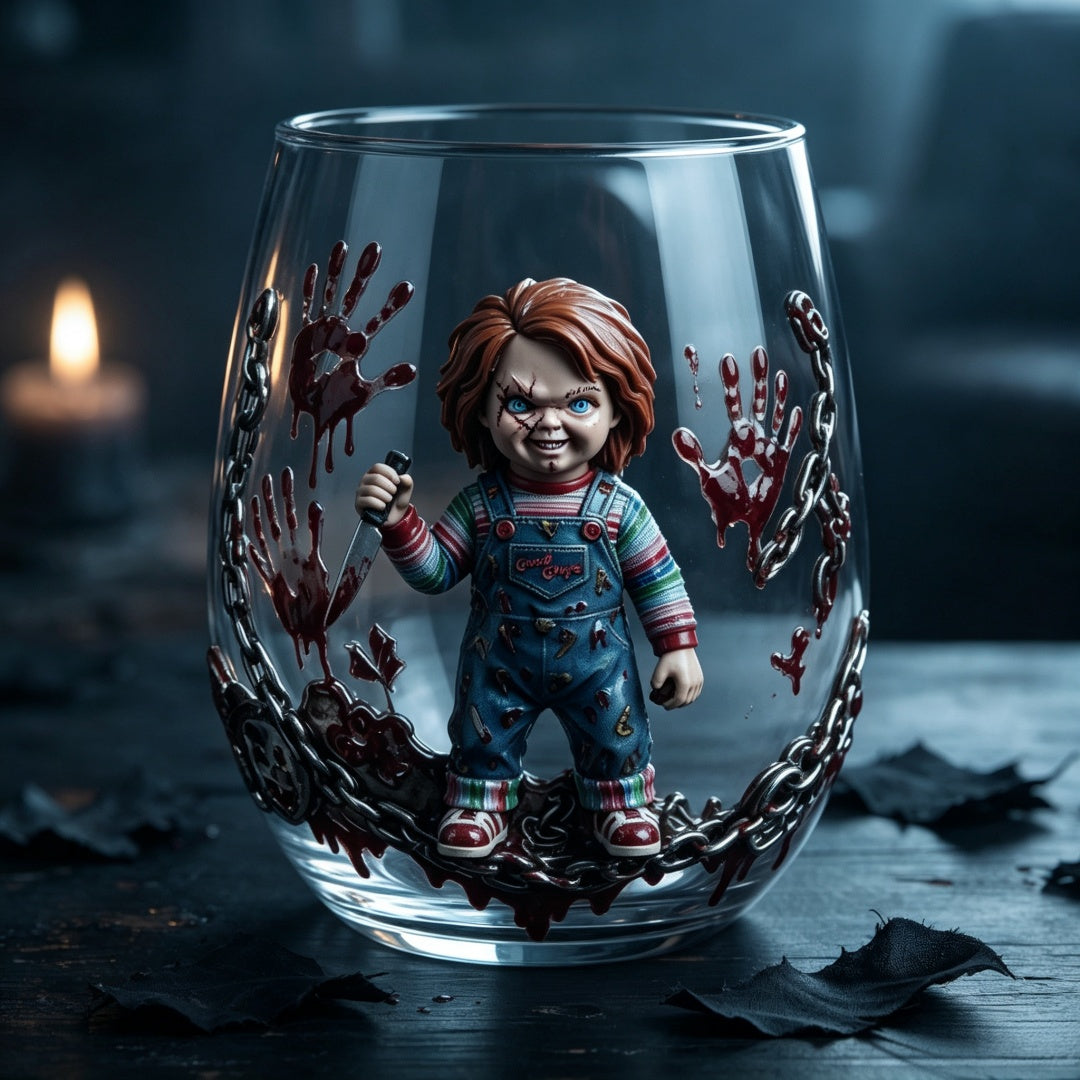 🔪Good Guys Chucky Collectible Glass Cup—Limited Halloween Early Bird Price🎃