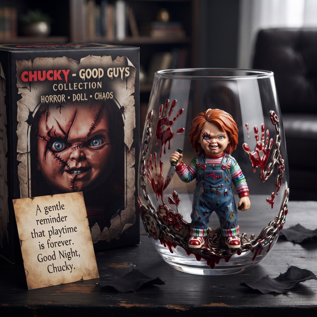 🔪Good Guys Chucky Collectible Glass Cup—Limited Halloween Early Bird Price🎃