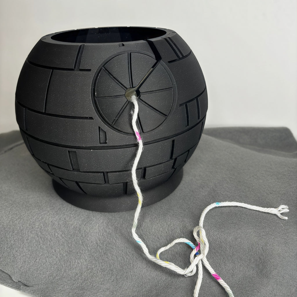 🪐 Imperial Death Star Yarn Storage Bowl – Unique Craft Decor For SW Fans