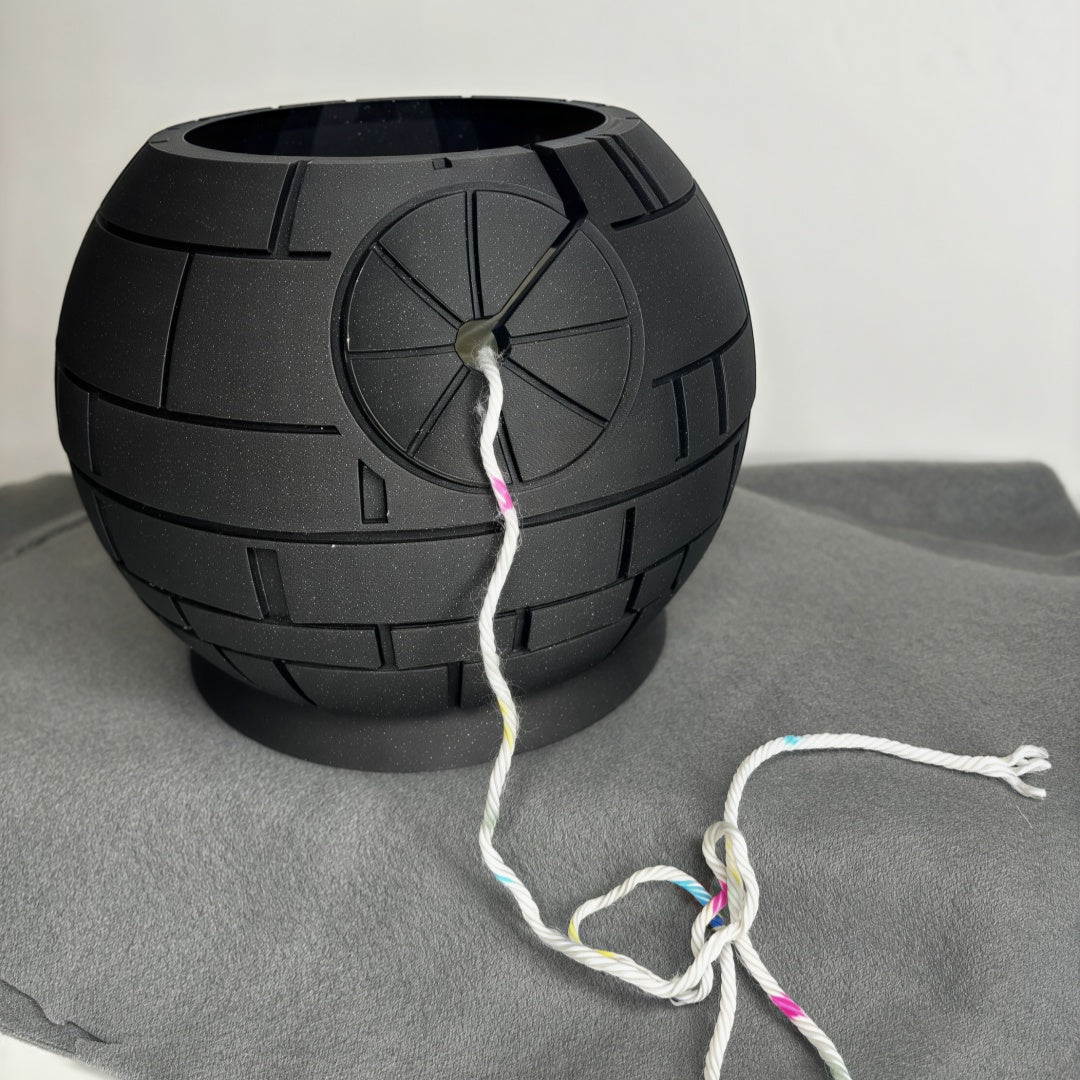 🪐 Imperial Death Star Yarn Storage Bowl – Unique Craft Decor For SW Fans