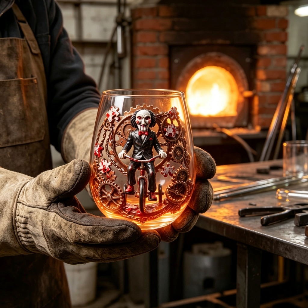 🧩SAW Billy Collectible Glass Cup—Limited Halloween Early Bird Price🎃