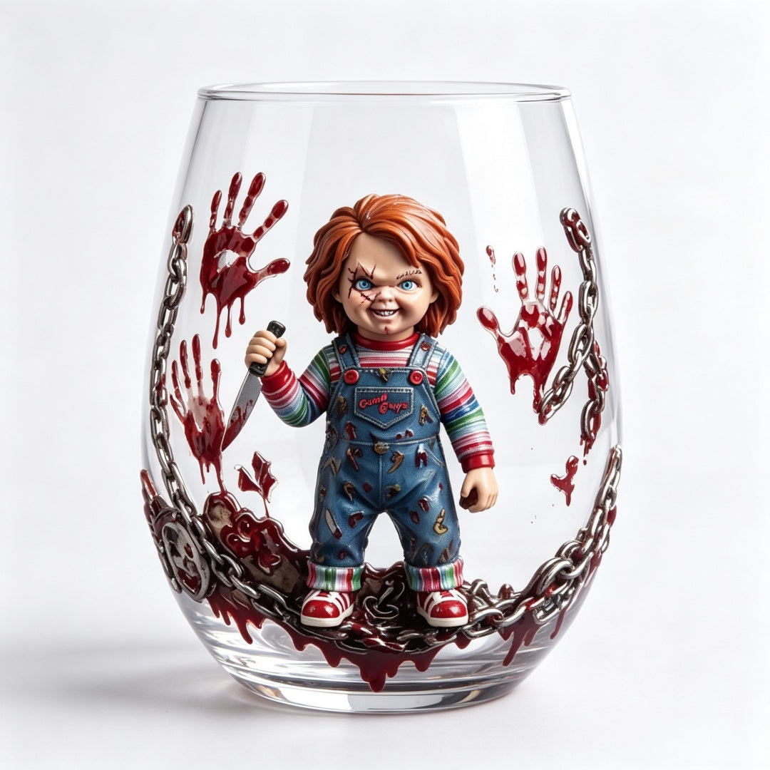 🔪Good Guys Chucky Collectible Glass Cup—Limited Halloween Early Bird Price🎃