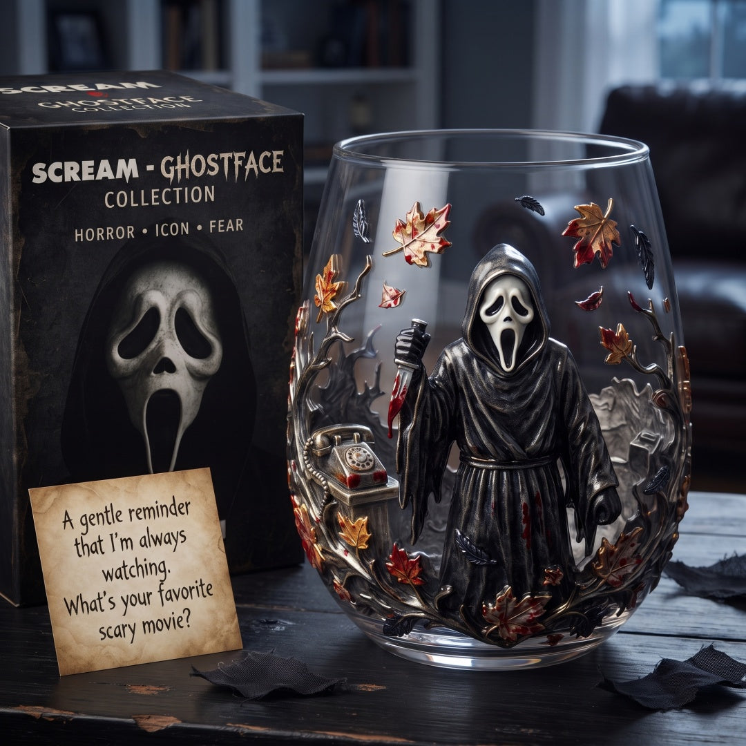 🔪Scream Ghostface Collectible Glass Cup—Limited Halloween Early Bird Price🎃