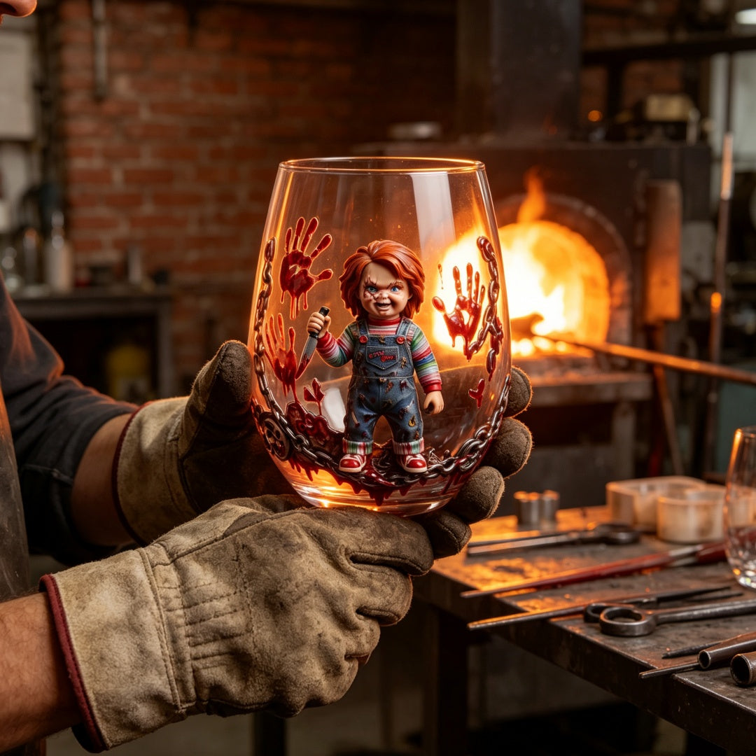 🔪Good Guys Chucky Collectible Glass Cup—Limited Halloween Early Bird Price🎃