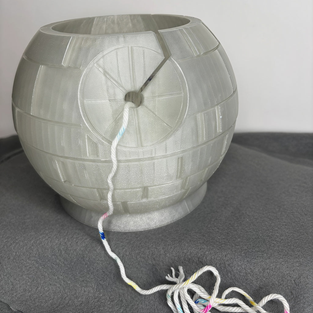 🪐 Imperial Death Star Yarn Storage Bowl – Unique Craft Decor For SW Fans