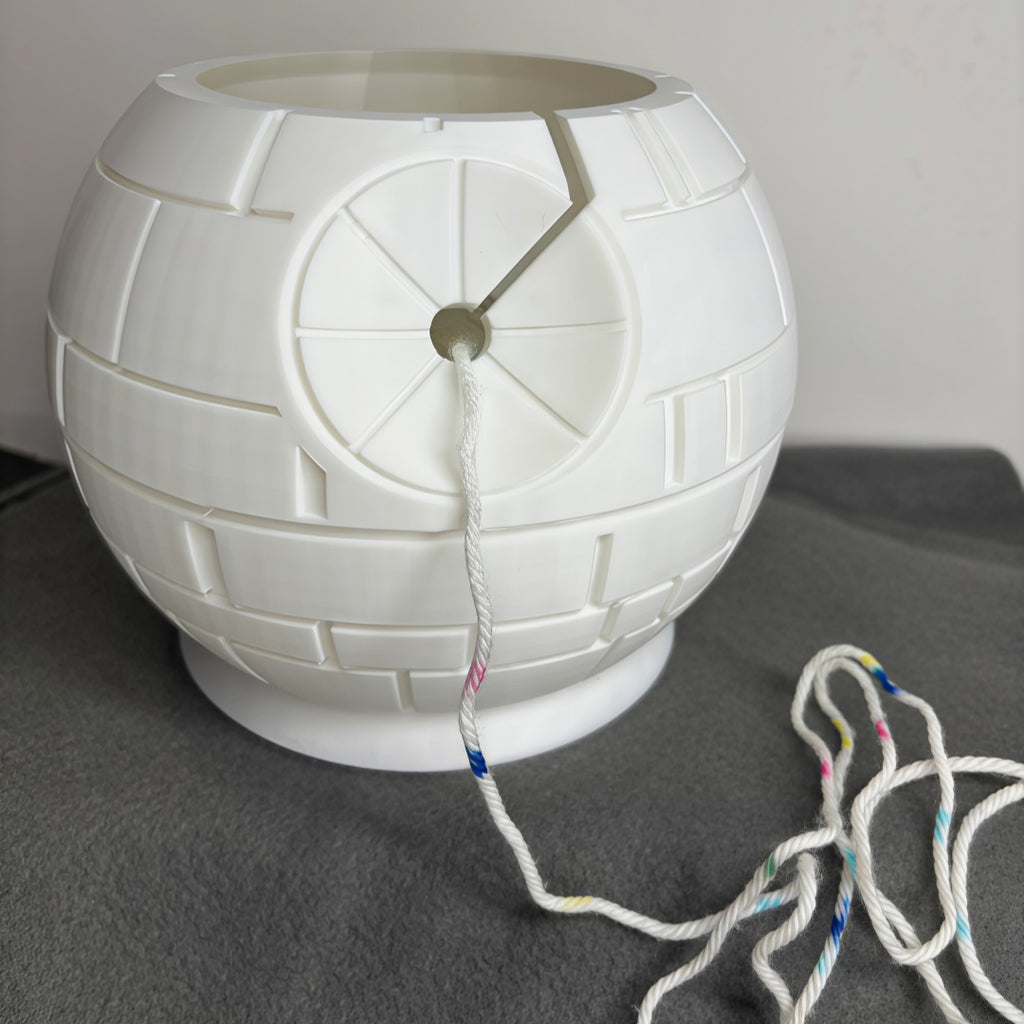 🪐 Imperial Death Star Yarn Storage Bowl – Unique Craft Decor For SW Fans