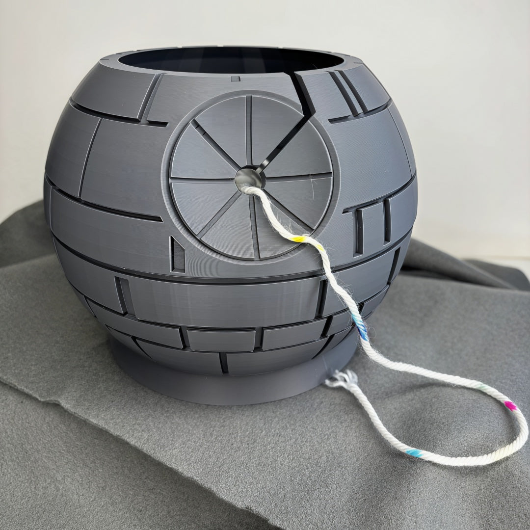 🪐 Imperial Death Star Yarn Storage Bowl – Unique Craft Decor For SW Fans