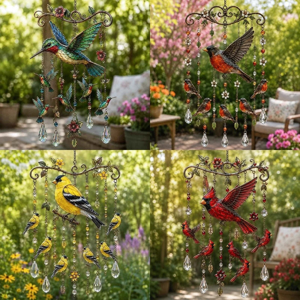 🔥Last Day 49% OFF - 🐦🎐Graceful Hummingbird Wind Chime
