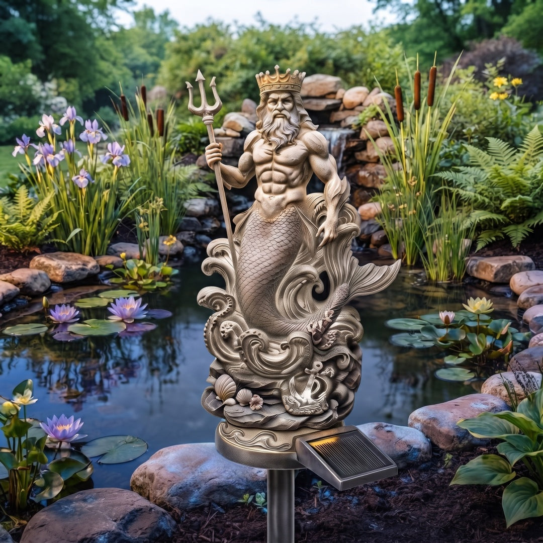 Poseidon Solar LED Garden Stake Light