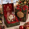 🎅🎄 Christmas glass art mug | Perfect for serving drinks, as a decorative piece or as a Christmas present 🎁