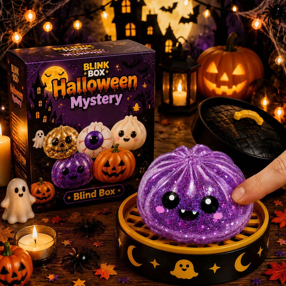 Halloween Glitter Squishy Stress Relief Squeeze Fidget Toy