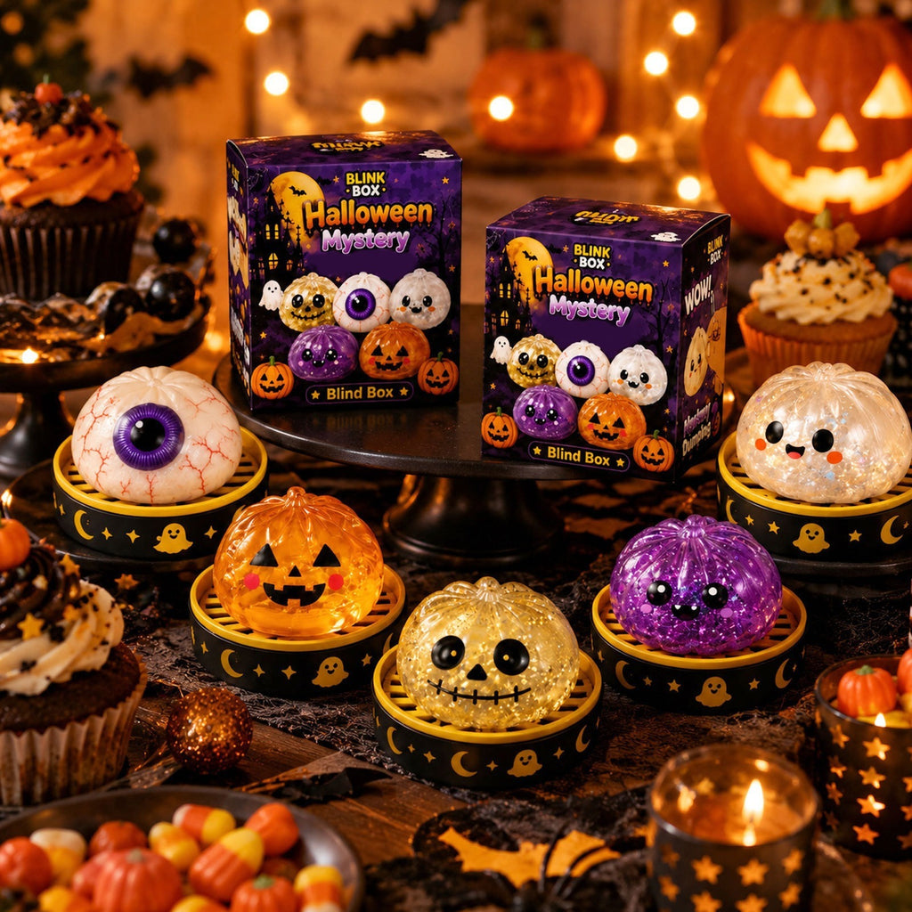 Halloween Glitter Squishy Stress Relief Squeeze Fidget Toy